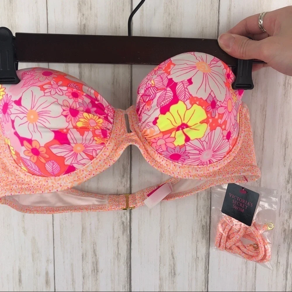 Victoria Secret Bandeau Bikini top 34 B NWT - Picture 2 of 6